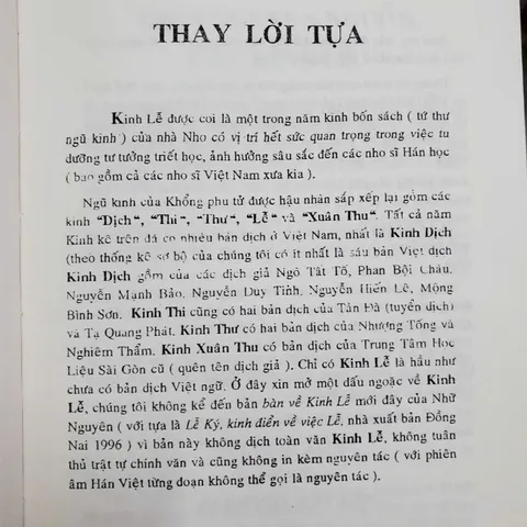 Kinh Lễ – Khổng Tử