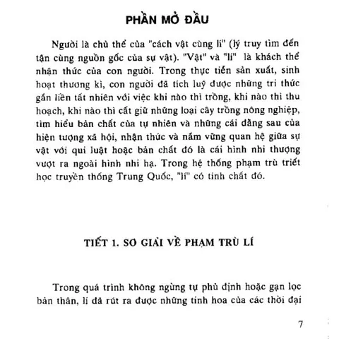 Lý (Triết Học Phương Đông) – Trương Lập Văn