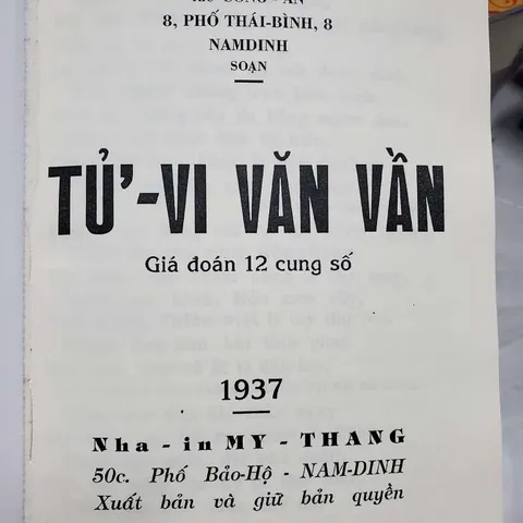 Tử Vi Văn Vần