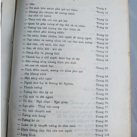 Tướng Mệnh Khảo Luận