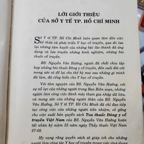 Toa Thuôc Đông Y Cổ Truyền Việt Nam