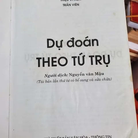 Dự Đoán Theo Tứ Trụ – Thiệu Vĩ Hoa