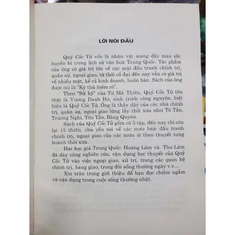 Mưu Trí Xử Thế Của Quỉ Cốc Tử – Thu Lâm & Hoàng Lâm