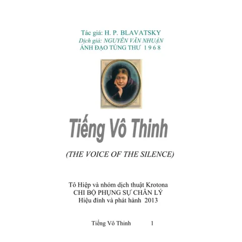 Tiếng Nói Vô Thinh – H. P. BLAVATSKY