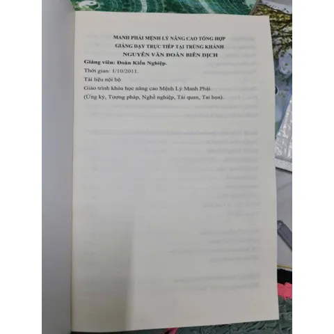Manh Phái Mệnh Lý Nâng Cao Tổng Hợp