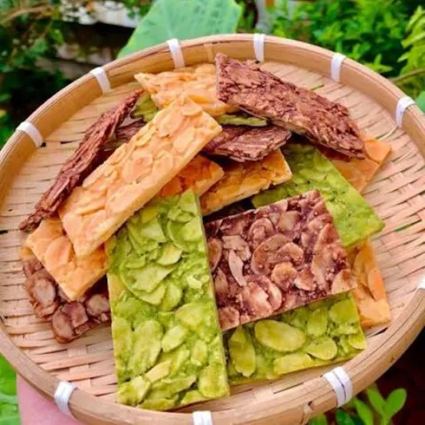 Bánh Ngói Hạnh Nhân Mix 3 Vị Matcha, Chocolate, Vani ̣( Không Đường Vị Ngọt Nhẹ Từ Mật Ong Và Mạch Nha) - Ximafarm 881584