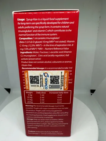 Kan Imunoglucan tăng đề kháng cho bé