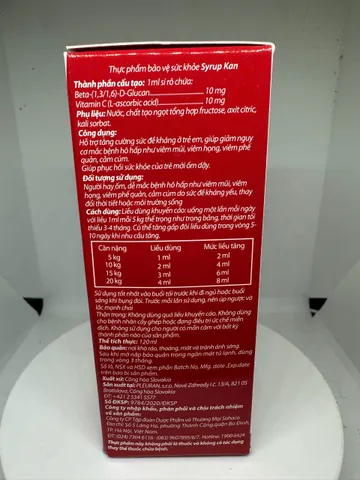 Kan Imunoglucan tăng đề kháng cho bé