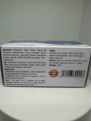 Magnesi B6 bổ sung vitamin B6 và Magnesi 100viên Magnesi B6 HT