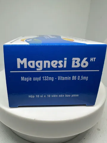 Magnesi B6 bổ sung vitamin B6 và Magnesi 100viên Magnesi B6 HT