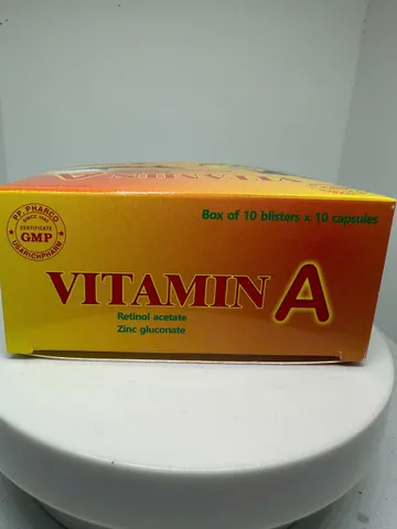  Vitamin A hỗ trợ sáng mắt giảm khô và mỏi mắt, hộp 100 viên (hàng date mới)