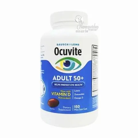 (Hàng ngoại) Viên uống Ocuvite Adult 50+ Mỹ - Bổ sung Vitamin E, Lutein, hỗ trợ sức khỏe mắt cho người lớn tuổi trên 50, chống oxy hóa hiệu quả