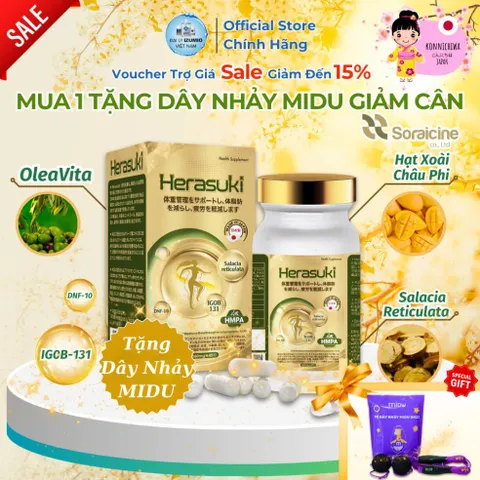 Viên Uống Giảm Béo Thông Minh Herasuki - Hàng Nhập Khẩu Chính Hãng Nhật Bản