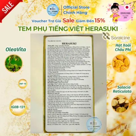 Viên Uống Giảm Béo Thông Minh Herasuki - Hàng Nhập Khẩu Chính Hãng Nhật Bản