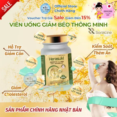 Viên Uống Giảm Béo Thông Minh Herasuki - Hàng Nhập Khẩu Chính Hãng Nhật Bản