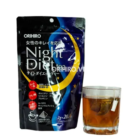 Trà Giảm Cân Night Diet Tea Orihiro Nhật Bản 20 Gói