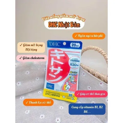 Viên Uống Giảm Mỡ Bụng Chitosan DHC Gói 60 Viên Nhật Bản [CHÍNH HÃNG] Hỗ Trợ Thon Gọn, Da Mịn