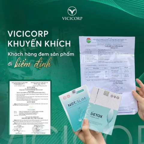Giảm Cân Nat.Slim X3 Chính Hãng ViCiCorp, Nat Slim X3 Giảm Cân dành cho cơ địa khó giảm tặng kèm Detox