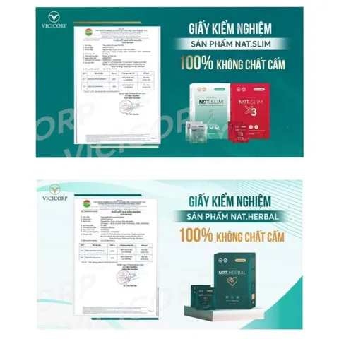 Giảm Cân Nat.Slim X3 Chính Hãng ViCiCorp, Nat Slim X3 Giảm Cân dành cho cơ địa khó giảm tặng kèm Detox