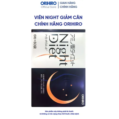 Viên uống giảm cân Night Diet Orihiro hộp 60 gói 881931