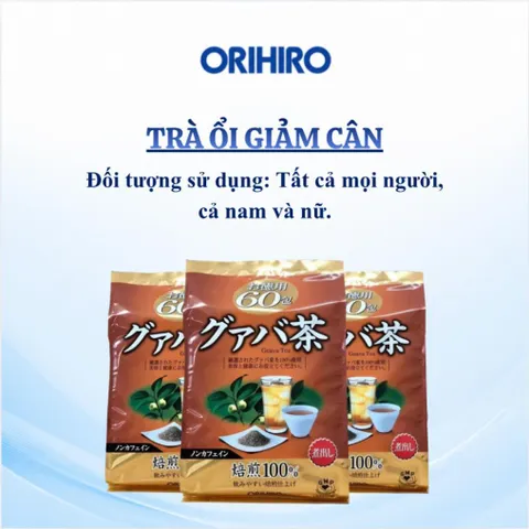 Trà Lá Ổi ORIHIRO Hỗ Trợ Giảm Cân, Hỗ Trợ Đường Tiêu Hóa - Ngăn Ngừa Các Bệnh Tim Mạch 60 Gói/Túi