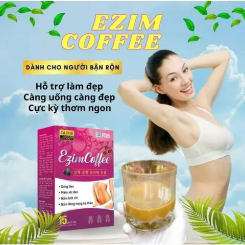 Cà Phê Giảm Cân Ezim Coffee  Giữ Dáng,Giảm Cân, An Toàn [Chính hãng]