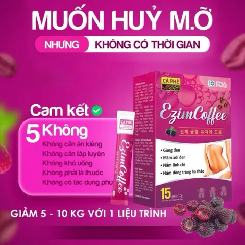 Cà Phê Giảm Cân Ezim Coffee  Giữ Dáng,Giảm Cân, An Toàn [Chính hãng]