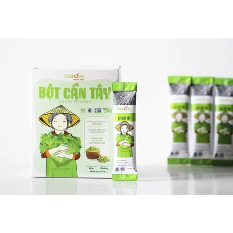 Bột cần tây nguyên chất Dalahouse hỗ trợ giảm cân, cao huyết áp hiệu quả hộp 60gr