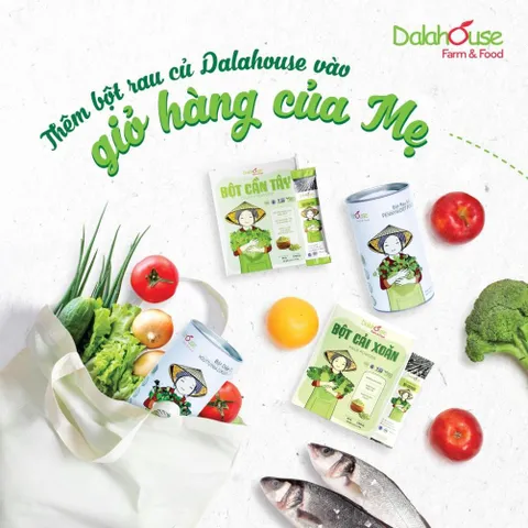 Bột cần tây nguyên chất Dalahouse hỗ trợ giảm cân, cao huyết áp hiệu quả hộp 60gr