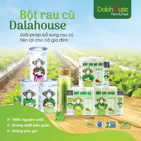 Bột cần tây nguyên chất Dalahouse hỗ trợ giảm cân, cao huyết áp hiệu quả hộp 60gr