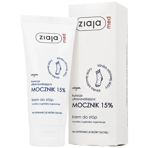 Kem dưỡng ẩm Ziaja Med 15% Urê mềm da, giảm khô (100ml)