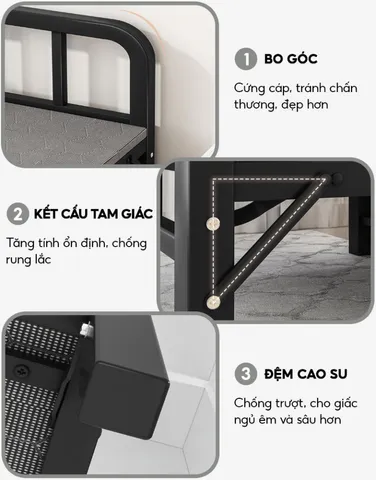 Giường gấp gọn tiện lợi NIKITA NKT-Q137 – mẫu mới 2024