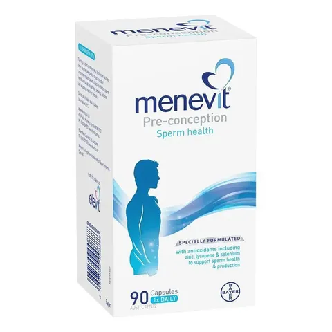 Menevit Pre-Conception Sperm Health - Tăng cường sức khỏe sinh sản nam giới tăng cơ hội thụ thai tự nhiên chính hãng Úc