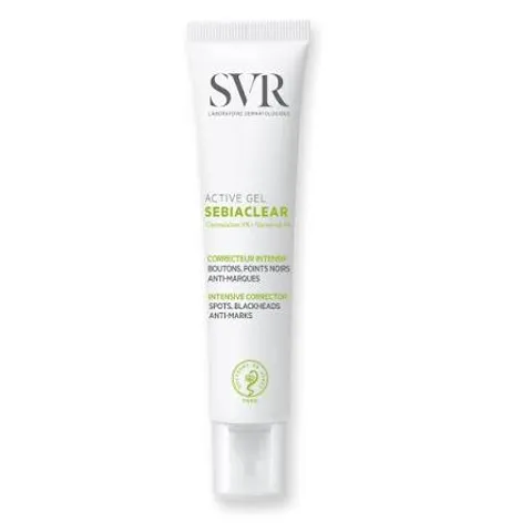 (Hàng ngoại) Kem Trị Mụn SVR Sebiaclear Active 40ml - Giảm Mụn, Làm Sạch Da, Dành Cho Da Nhạy Cảm - Sản Phẩm Chính Hãng