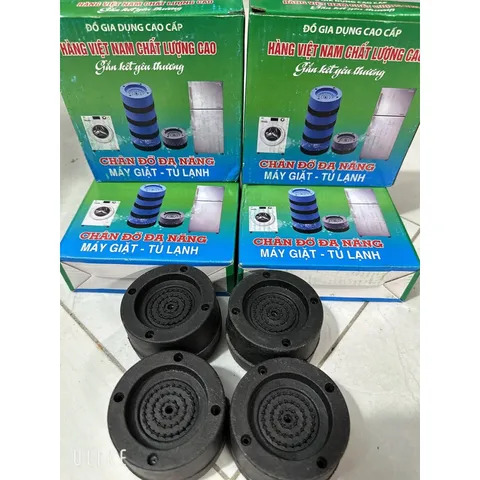 Chân Kê Máy Giặt, Tủ Lạnh,Chống Rung, Chống Ồn, Chống Rò Rỉ Cao Cấp Đế Kê Chân Máy Giặt Bằng Silicon Chống Trơn Trượt