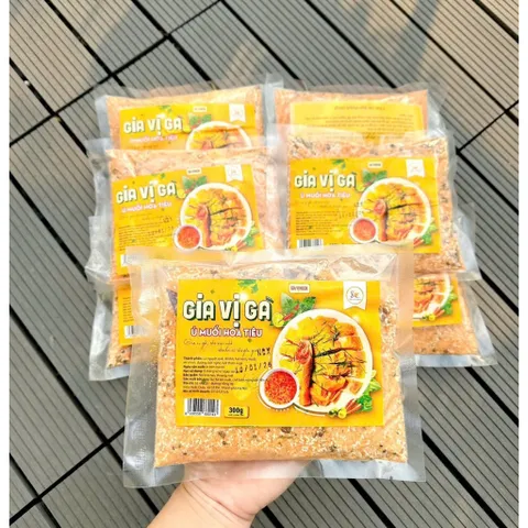 Gia vị gà muối hoa tiêu chuẩn vị gói 300g