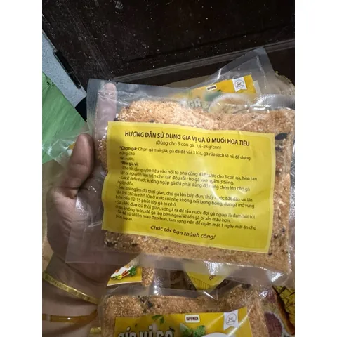 Set 2 gói gia vị gà ủ muối hoa tiêu dùng cho 6-8 con gà tặng kèm muối