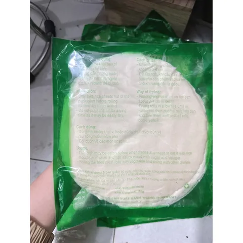 10 Gói 300 Lá bánh bò bía chuyên cuốn nem - bánh đa nem size 20cm