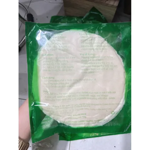 10 Gói 300 Lá bánh bò bía chuyên cuốn nem - bánh đa nem size 20cm
