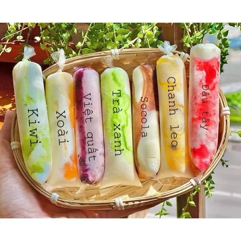 500gram Túi làm kem, túi làm sữa chua đủ cỡ