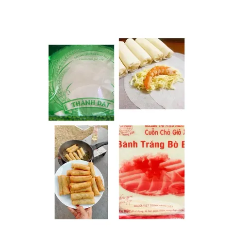 5 Gói 150 lá bánh tráng đậu xanh size 20cm - bánh cuốn nem giòn ngon