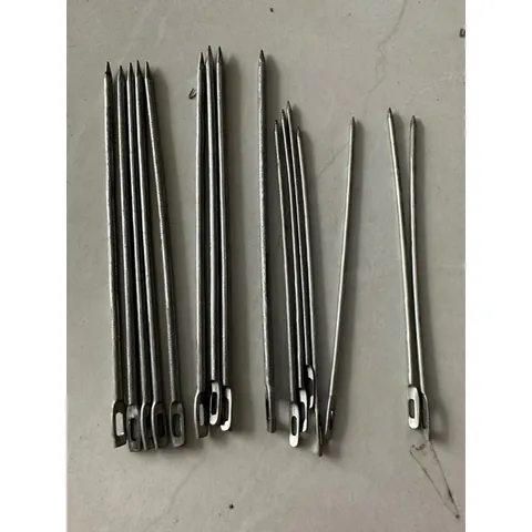 Set 2 kim khâu bao tải loại to dài 17cm phi 4, kim khâu tải phi 2 dài 13cm