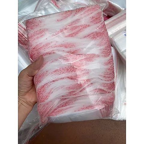 100gram Túi zip chỉ đỏ các kích cỡ