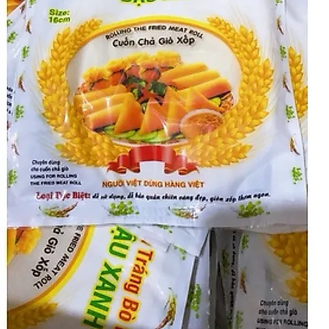 10 Gói Bánh tráng bò bía đậu xanh cuốn chả giò xốp loại đặc biệt