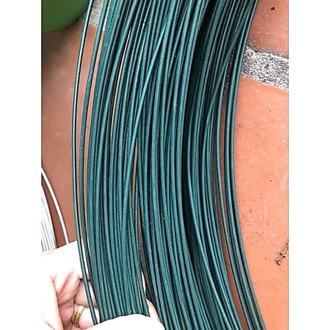 50 Mét dây thép bọc nhựa màu xanh than 3li - Dây thép bọc nhựa