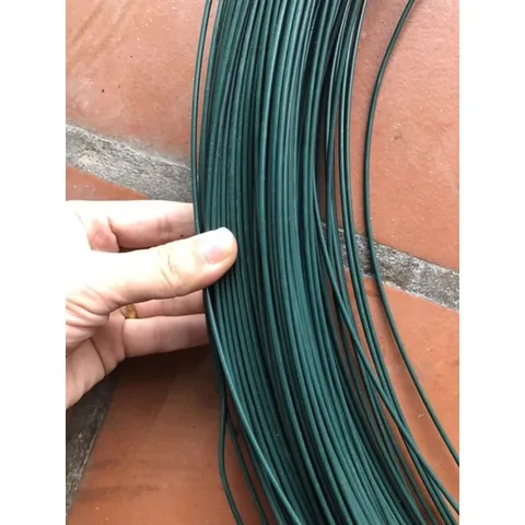 50 Mét dây thép bọc nhựa màu xanh than 3li - Dây thép bọc nhựa