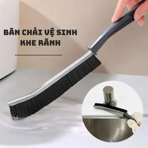 Bàn chải cọ khe hở đa năng 2 in 1 đầu xoay 360 độ
