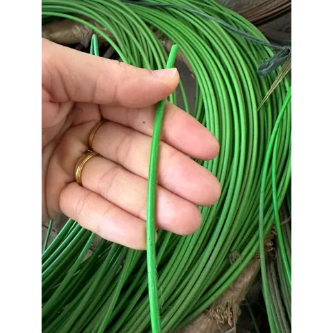 20 Mét dây thép bọc nhựa màu xanh màu ghi màu trắng 3 li; 3.5li