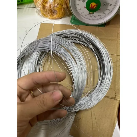 500gram dây thép 0,5 li mạ kẽm làm hoa giấy - Dây thép trang trí