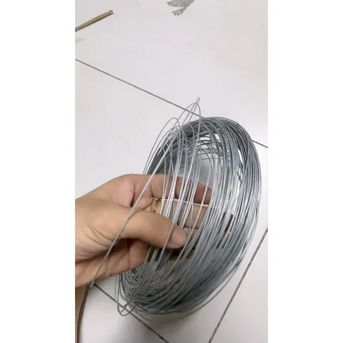 10 Mét dây thép mạ kẽm 1 li dẻo dai - Dây thép làm hoa giấy thủ công